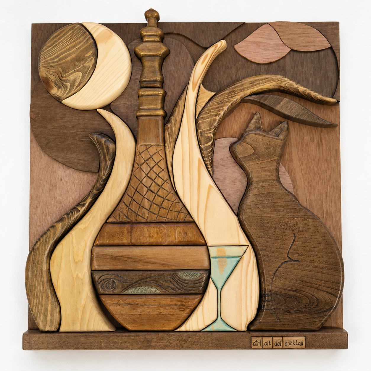 CTRL • ALT • RELAX Custom Wooden Wall Art Panel
